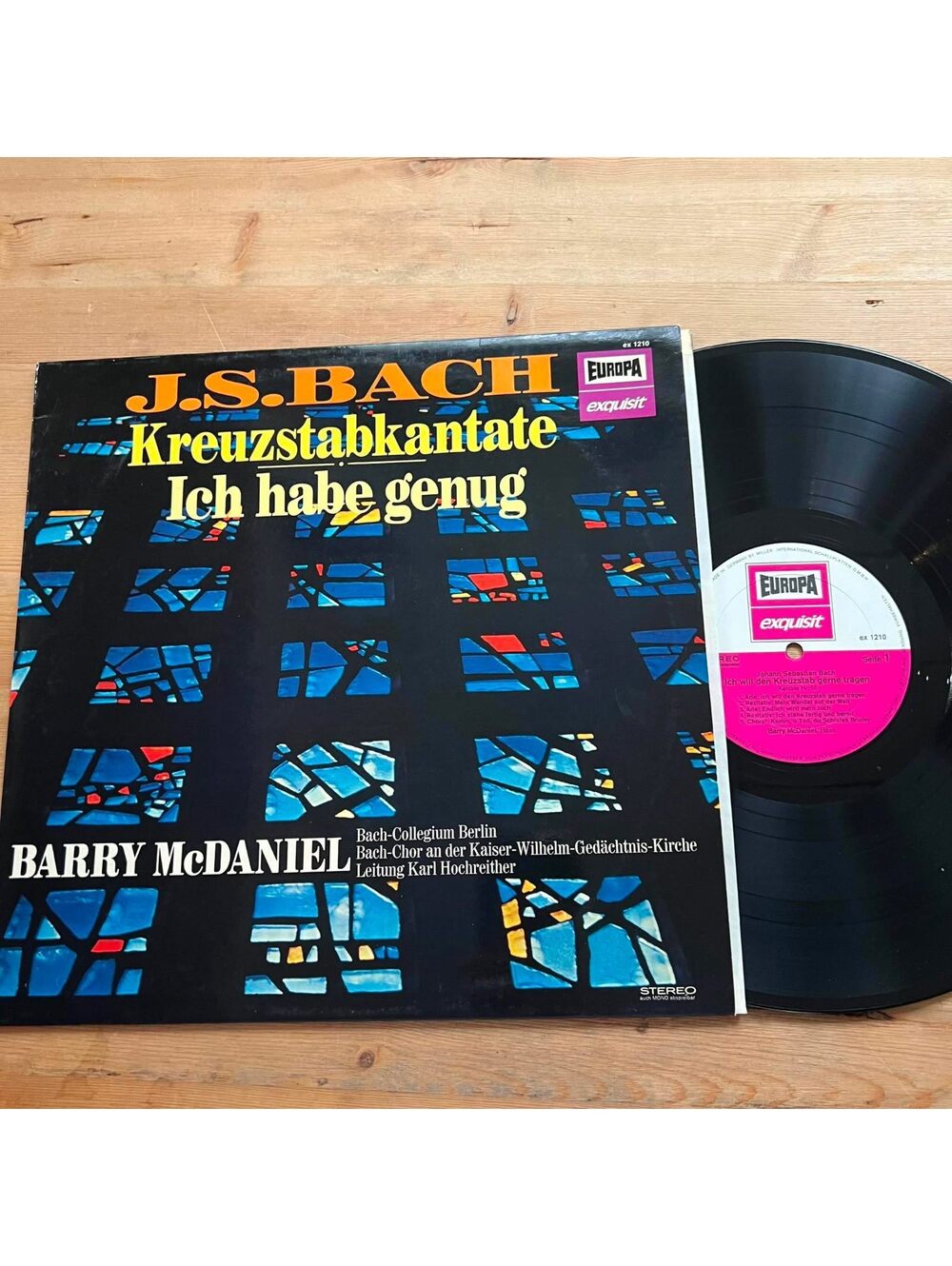 J.S. Bach - Kreuzstabkantate Ich Habe Genug 33rpm VG+ VR20